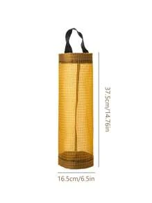 Porta buste di plastica, borsa porta buste di plastica, porta buste della spesa, dispenser di borsa di stoccaggio a maglie appeso, organizzatore pieghevole per borsa di spazzatura, porta buste di plastica traspirante per la tua cucina, organizzatore di buste di plastica per la casa, dispenser di copriscarpe, accessori per cucina - Multicolore - Visualizzare 7