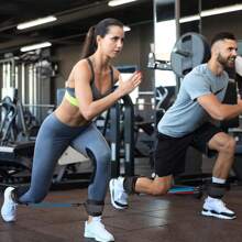 5pcs Ankle Resistance Band Set, 20lbs, 25lbs, 30lbs Resistance Bands With Adjustable Leg & Hip Training Straps, Elastic Band, Tension Rope, Muscle Exercise Fitness Equipment, For Home & Gym Workout - Black - View 5