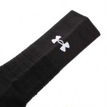 Under Armour男女襪子籃球訓練運動健身舒適中筒襪三雙裝22610209-001 - 黑色 - 查看 8