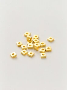 30/50/100pcs/Pack Anti-Tarnish Copper Square & Flat Spacer Beads For DIY Jewelry Making - Square Spacer - View 6