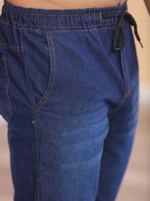 Men Pants - Dark Wash - View 7