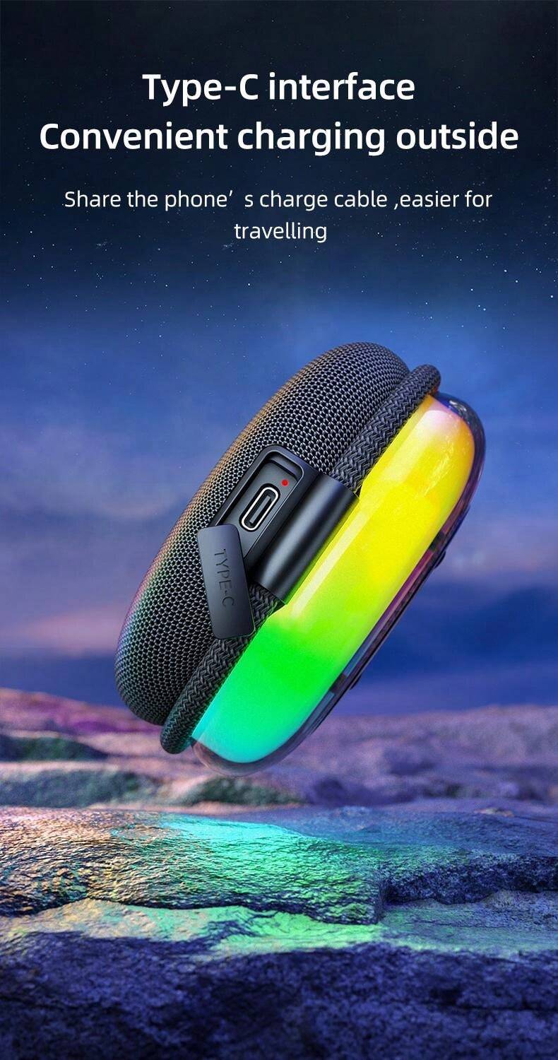 Fosa Mini haut-parleur portable de voyage 3,5 mm avec batterie intégrée pour téléphone portable, MP3, PC (Noir