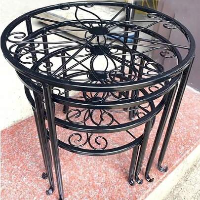 1/2 chiếc Giá đỡ chậu cây bằng sắt chống gỉ kim loại chịu lực nặng, Giá đỡ chậu hoa bằng kim loại, Giá đỡ chậu hoa chịu lực nặng, Trang trí phòng thẩm mỹ, Trang trí nhà cửa, Tổ chức tiết kiệm không gian, Phụ kiện nhà bếp, Phụ kiện phòng tắm, Phụ kiện phòng ngủ