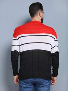 Men Sweaters - Đỏ và trắng - Xem 3