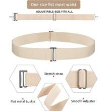 男士隐形弹力腰带，采用扁平扣设计，适合夏季、秋季、万圣节、秋冬季等各种场合，是青少年、青年、男士休闲、户外、运动、度假、毕业、生日、日常穿着的理想之选。 - 彩色 - 查看 4