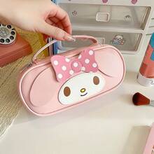 1 pieza Cartuchera portátil de almacenamiento de dibujos animados   KT Melody Cinnamon Dog de piel, estuche cosmético para lápices. - Multicolor - Ver 13