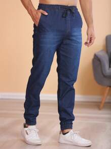 Men Pants - Dark Wash - View 6