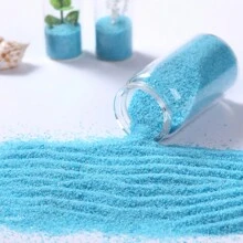 500 Grams Of Light Blue Quartz Sand, Micro Landscape Blue Sand, Wedding Decoration Blue Fine Sand, Smoke Extinguishing Sand