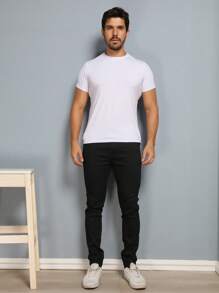 Men Pants - 黑色 - 查看 2
