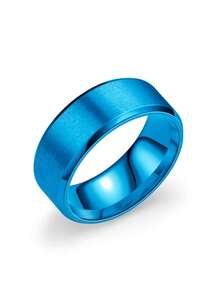 1 chiếc nhẫn thép titan thời trang tối giản, đa năng cho thường ngày, kinh doanh, tiệc tùng, đám cưới, ngày lễ tình nhân, ngày của cha, ngày của mẹ, sinh nhật, đường phố, cặp đôi, tối giản, phụ kiện cá nhân hóa - vòng vát cạnh 8mm - Xem 9