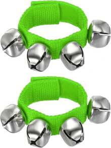 1入/2入手鈴，叮叮鐘腳鈴手鈴手鐲打擊樂器音樂節奏樂團4銀鈴聲適用於聚會聖誕節，多種顏色可選 - 彩色 - 查看 19