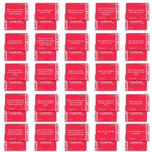 50 Pcs Couples Games For Fun And Romantic Date Night. Conversation Starters, Meaningful Couples Game. Perfect Valentine Day Card Games For Couples, Couples Card Games - Red and White - View 4