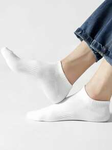 1/3/5/10/12 Pairs Of Short Socks That Absorb Moisture And Sweat, Summer White Socks, Gray Socks, Black Socks, Fabric Men's Ankle Socks, Crew Sports Socks, Men's Socks, Soft Men's Ankle Socks, Regular Men's Ankle Socks, Daily Socks