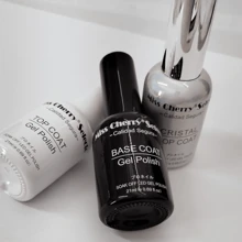 TRIO top selecto miss cherry extra fijación y extra brillo para uñas - Blanco y Negro - Ver 2