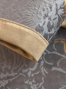 1pc Noble Jacquard Waterproof Sofa Cover With Golden Borders, Suitable For 1/2/3/4 Seater Sofa, All Seasons