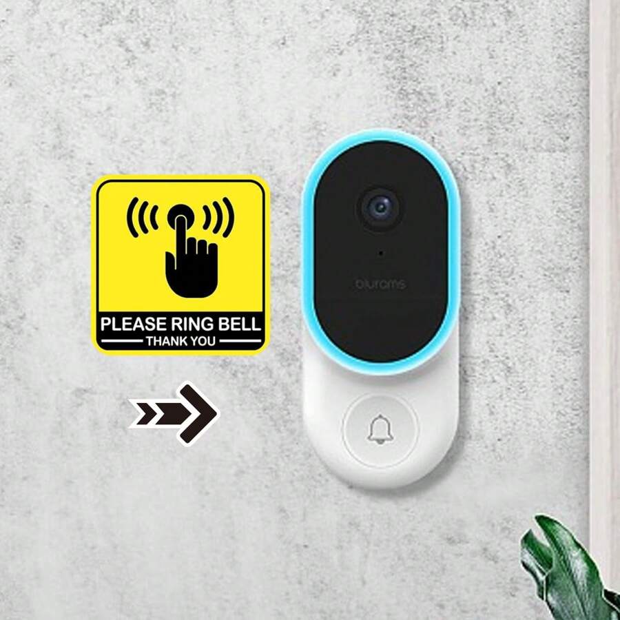 Tiny Please Ring Bell Sticker 2inch Please Ring Bell Outdoor Sign Label