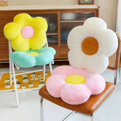 1 Gối Trang Trí Hình Hoa, Cánh Hoa Hướng Dương Đệm Cho Văn Phòng Lớp Học Ghế Và Ghế Sofa