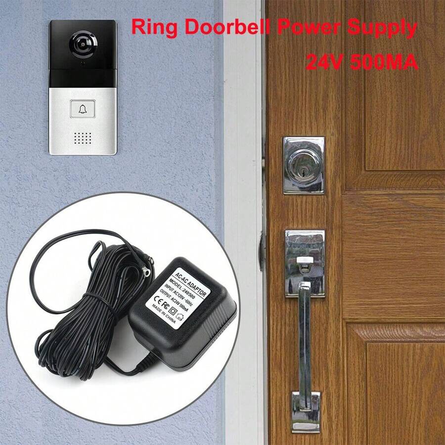 Video Ring Doorbell Power Supply Adapter 24V 1/2/2 Pro Transformer Adapter Wire