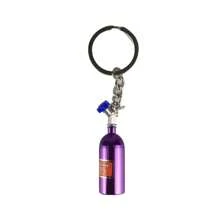Unique Mini Car Turbo NOS Keychain Nitrogen Bottle Metal  Key Ring Stash Pill Box Storage Stylish Car Motorcycle Interior - Qiping - View 2