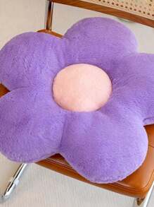 1個花狀座墊枕頭裝飾，向日葵花瓣坐墊適用於辦公室教室椅子和沙發