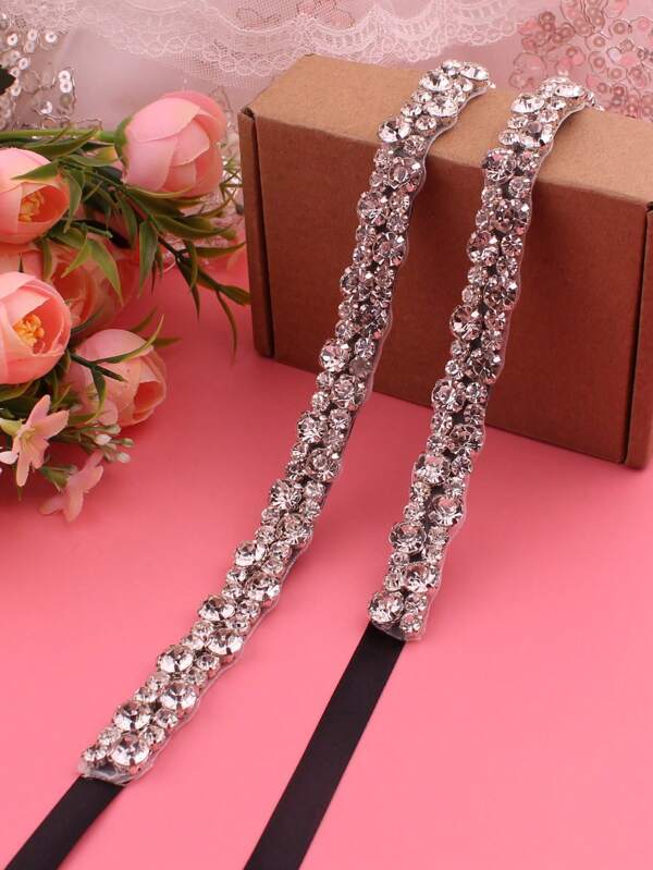 حزام خصر العروس الكريستال اليدوي 1 قطعة، سلسلة الخصر الفاخرة بالألماس والسبائك لفستان الزفاف، اكسسوارات فستان العروسة