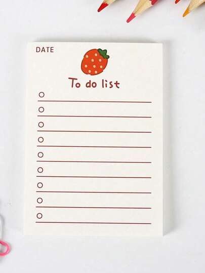 1PC Strawberry Lovely Notebook. Fruit Mini Notes. Notebook.Notes.Pianner.School Supplies For School.Paper School Supplies. For Students, Teachers, Planners Office Supplies Notebook. Small Books Of Supplies And Stationery Back To School.School Supplies