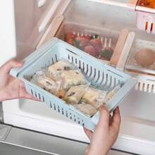 Refrigerator Retractable Storage Basket, Refrigerator Box Drawer Storage Rack, Fresh-Keeping Box Freezer Storage Rack - Multicolor - View 1
