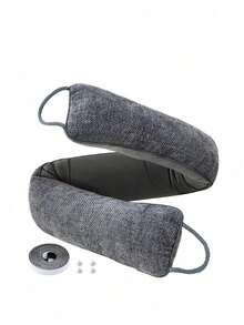 Door Draft Stopper 30 Inch-Gray, Under Door Draft Blocker Air Stopper Door Bottom Insulation Snake Draft Stopper - Grey - View 6