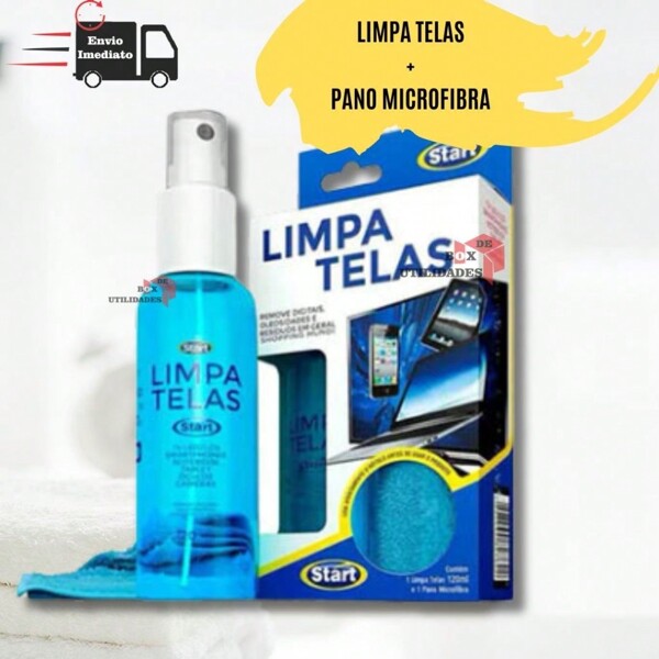 Limpa Telas Start 120ml Com Pano Microfibra