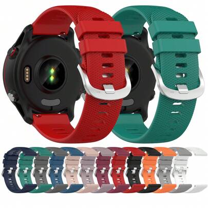 COOLIA 1 paquete de banda, estilo similar a Garmin Forerunner255, compatible con Garmin Forerunner 265/265 Music/255/255 music/Venu 3/Venu 2/Vivoactive 4 de 22 mm, banda de reloj de repuesto de silicona suave para Hua Wei Watch 2 Pro/GT 2 46 mm/GT2E/GT2 Pro/Watch 3/Watch 3 Pro/GT4 46 mm/4/4 Pro, Xiao Mi Watch 2 Pro/S2/S1 Pro/S1 Active/S1/Color2/Sport/Color, Haylou Rt2 Ls10/Haylou Rs4 Ls12/Haylou Gst Ls09b/Haylou Rt Ls05s