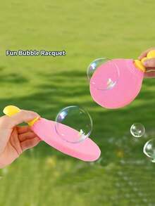 Bubble Ping Pong Paddle Toy For Playing Bubble Ball, Stress Relief And Interactive Game For 2 Players - Pink - View 7