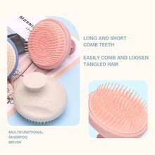 1pc Hair Washing Brush Massage Shampoo Brush Scalp Clean Comb, Bathing & Hairdressing Tool For Home - Multicolor - View 5