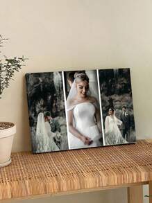 1pc Personalized Creative Canvas Print Poster, Custom Photo Printing, Personalized Photo Canvas Wall Art, Valentine's Day Decor, Wedding Gift, Graduation Gift, Mother's Day Gift, Wedding Decoration, Exquisite Modern, Minimalist Custom, Personalized, Unique Ideal Gift, Suitable For Him/Her, Anniversary - Multicolor - View 10