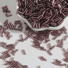 beadia 300 piezas de tubos largos de vidrio rellenos de plata para hacer joyas, accesorios de ropa de cuentas hechas a mano, y otros trabajos manuales