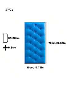 1/5/10pcs Anti-Collision Foam Wallpaper Self-Adhesive Soft Package 3D Wall Sticker Wall Edge Sticker Wall Thickening Pad For Headboard