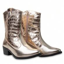 Women Ankle Boots & Booties - 金色 - 查看 1