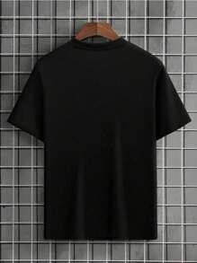 Men T-Shirts - 黑色 - 查看 2
