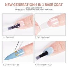 TRIO top selecto miss cherry extra fijación y extra brillo para uñas - Blanco y Negro - Ver 3