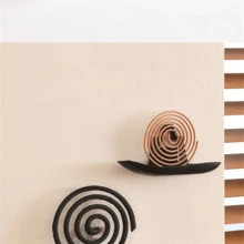 1 szt. stojak na kadzidełka odstraszające komary, który można zawiesić, aby umieścić na nim szare tacki na kadzidełka odstraszające komary, wiatroodporne i ognioodporne tacki na kadzidełka odstraszające komary - Wielokolorowe - Zobacz 7