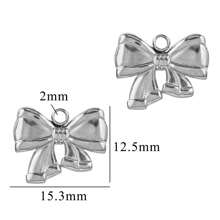5pcs 304 Stainless Steel Bow 18K Gold Plated Charms Daily Wear Women's Jewelry Pendants DIY Jewelry Accessories Earrings Bracelets Jewelry Making Valentines