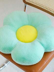 1個花狀座墊枕頭裝飾，向日葵花瓣坐墊適用於辦公室教室椅子和沙發