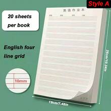 Giấy viết thư tiêu chuẩn Giấy nháp Giấy học sinh Dòng đơn Đường ngang Giấy viết tiểu luận Viết thư và ký tên Giấy dự thảo toán học Sinh viên đại học và trung học cơ sở - Nhiều màu - Xem 2