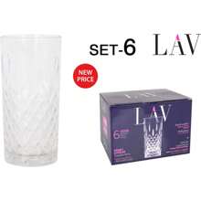 LAV Set Of 6 Glasses 356Cc Odin Range Elegant And Functional Design | Set Of 6 356Cc Odin Range Glasses Compatible With Hot And Cold Drinks Easy To Clean And Maintain, Perfect For Any Occasion - Multicolor - View 3