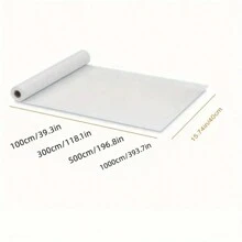 1 卷灰色混凝土壁纸 DIY 哑光厚灰色水泥接触纸剥离粘贴台面纸可移除防水粘性家具贴纸工业风格乙烯基墙纸 15.7x393.7 英寸，翻新贴纸剥离墙板，墙纸，壁纸，春季装饰物品刷新您的家，拉玛装饰贴纸 - 淺灰色 - 查看 2