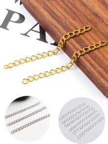20strand/pack 5cm Stainless Steel 5 MM Extension Chain Anti-Fading Tail Chain For DIY Necklace Bracelet Anklet Making
