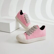 Women's Candy-Colored Thick-Sole Couple Sneakers With Chunky Strap
