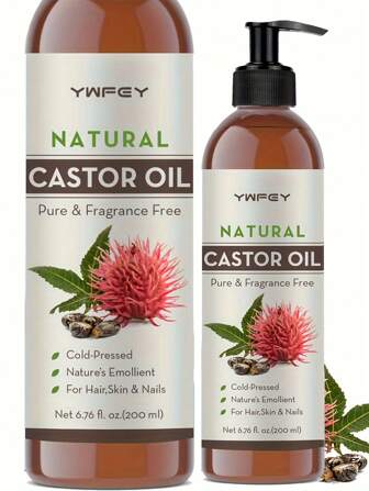 Castor Oil Fast Absorbing Formula For Hair, Eyebrows, Eyelashes, Nails & Beard Care