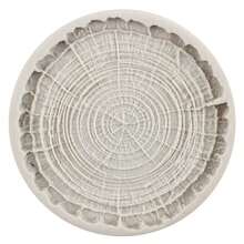 Tree Rings Lace Resin Silicone Fondant Molds Tree Stump Chocolate Baking Cake Decorating Tools Pastry Kitchen Baking Accessories - Grey - View 5