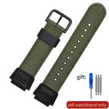 Dây đeo đồng hồ bằng vải nylon cho AE1200 1000 SGW300 400H MRW-200 W-S200H W-800H W-216H W-735H F-108WH AEQ-110W - 18mm - Xem 12