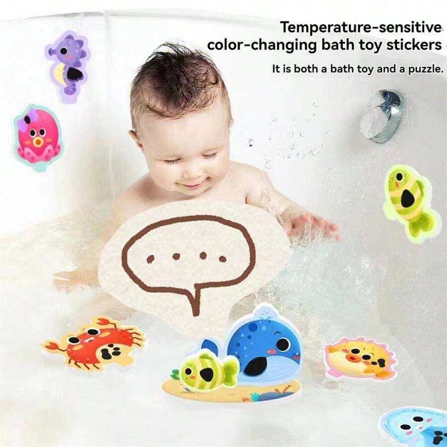 10pcs Kids Bath Toys, Fun Color Changing Temperature Sensitive Water